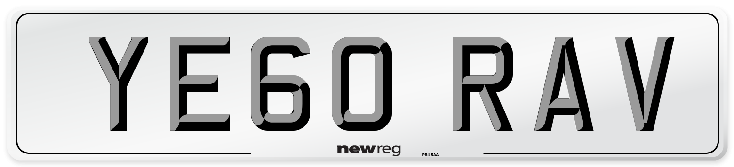 YE60 RAV Number Plate from New Reg